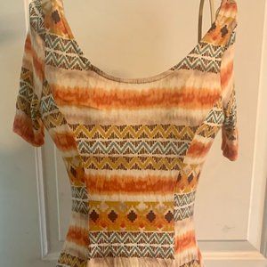 Monteau Orange /Beige Dress